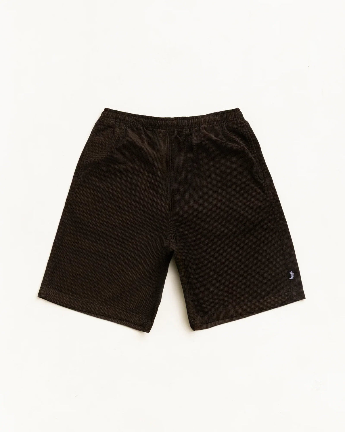 Stussy BAGGY TWILL CORD BEACH SHORT BLACK