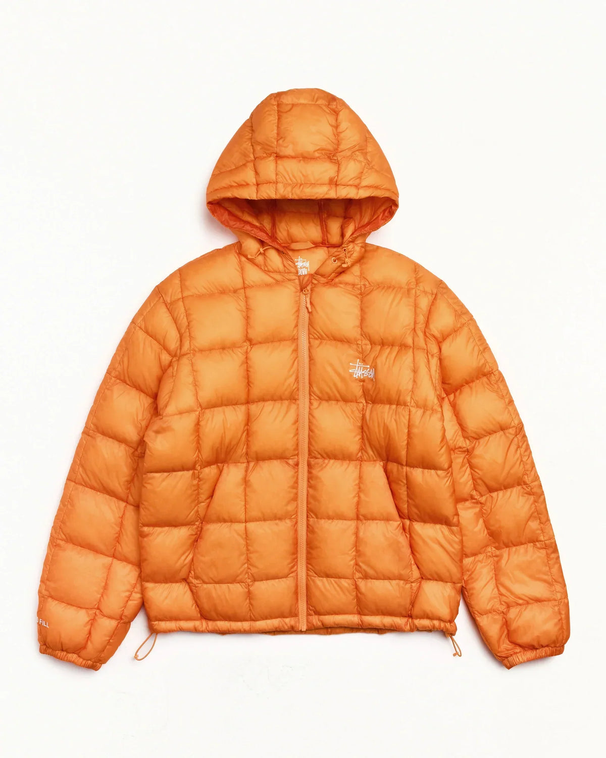 Stussy MIDWEIGHT HOODED PUFFER ORANGE