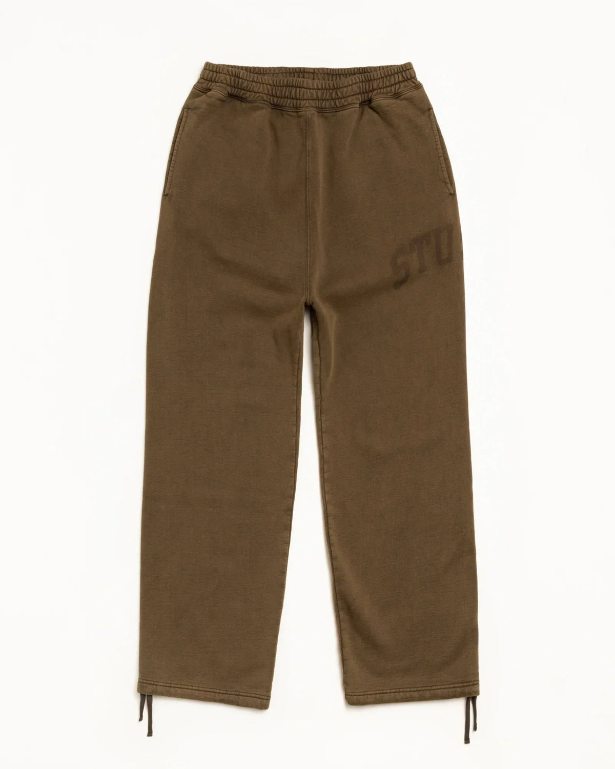 Stussy FADED GRAPHIC FLEECE PANT WASHED OLIVE