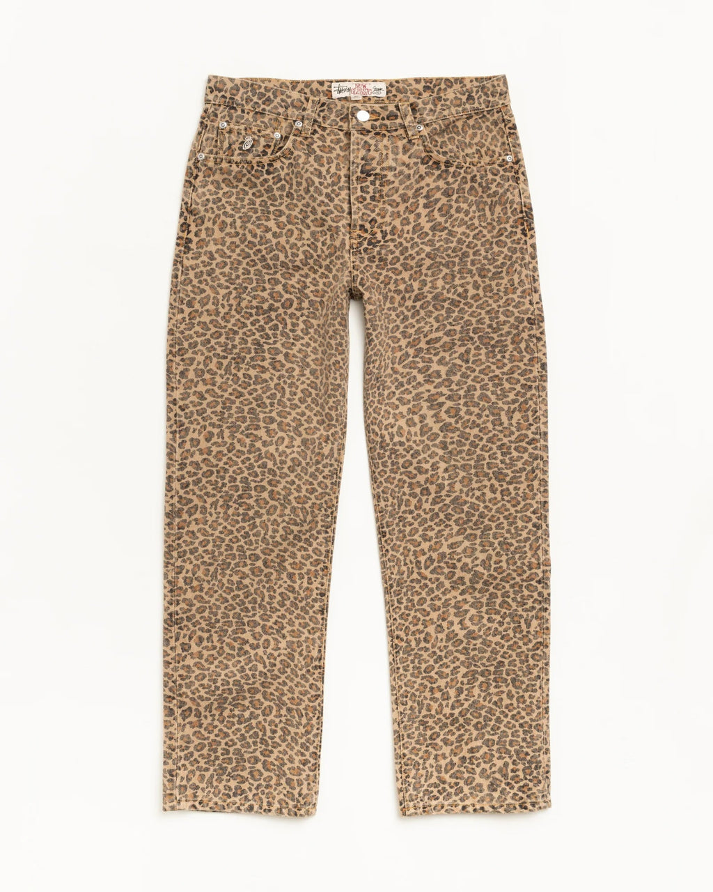 Stussy NEW CLASSIC JEAN DENIM LEOPARD