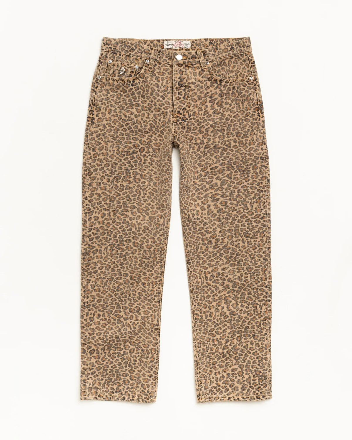 Stussy NEW CLASSIC JEAN DENIM LEOPARD