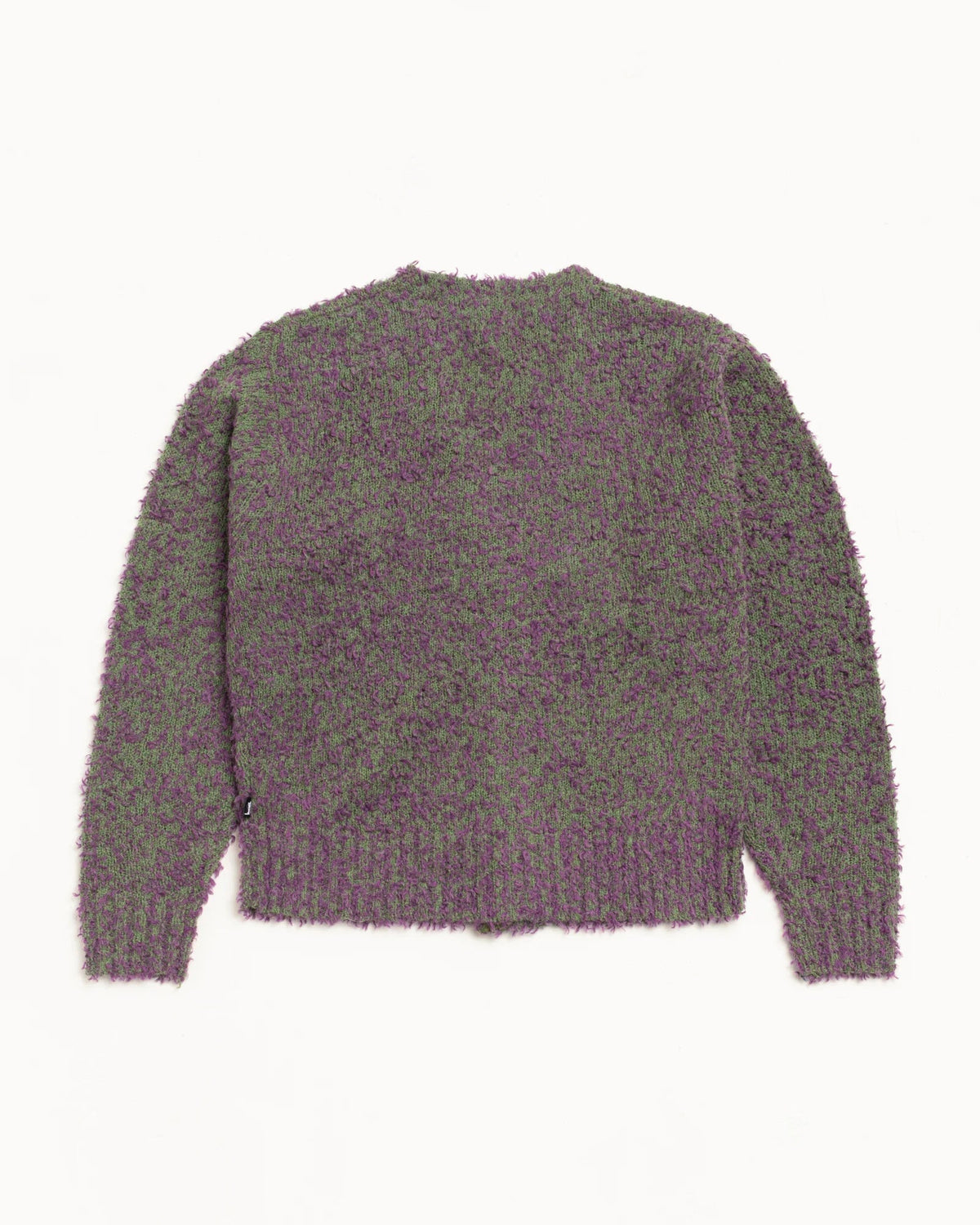 Stussy TEXTURED CARDIGAN PURPLE/GREEN
