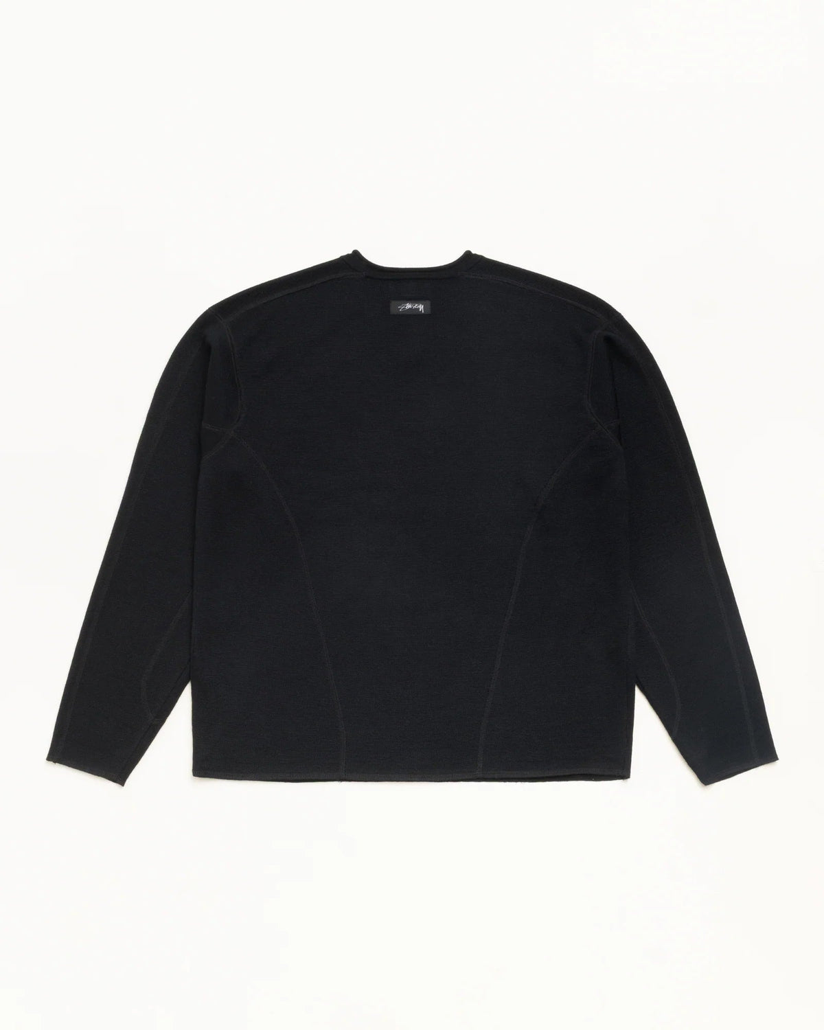 Stussy WAVE KNIT SWEATER BLACK