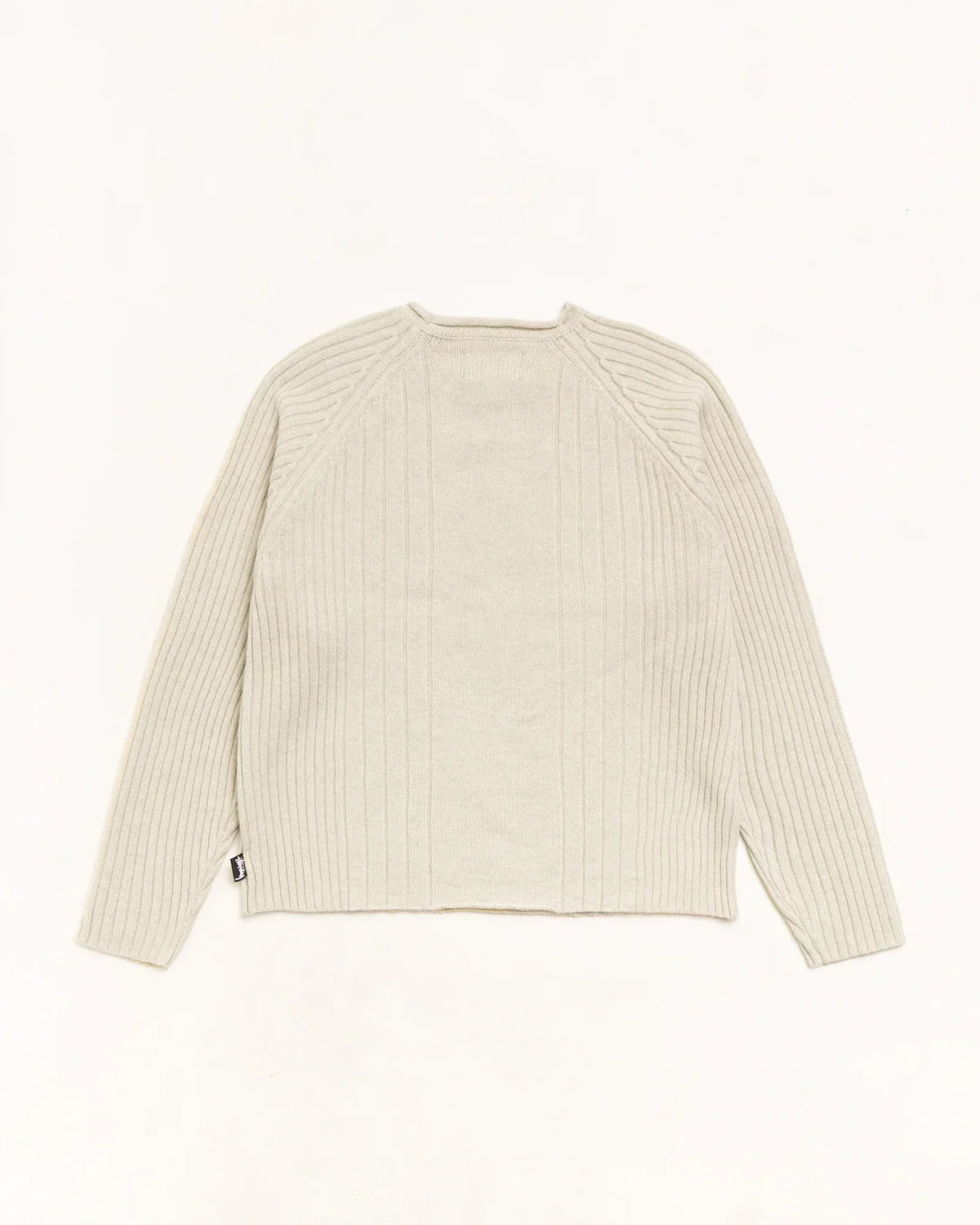Stussy MERINO ROLL NECK SWEATER NATURAL