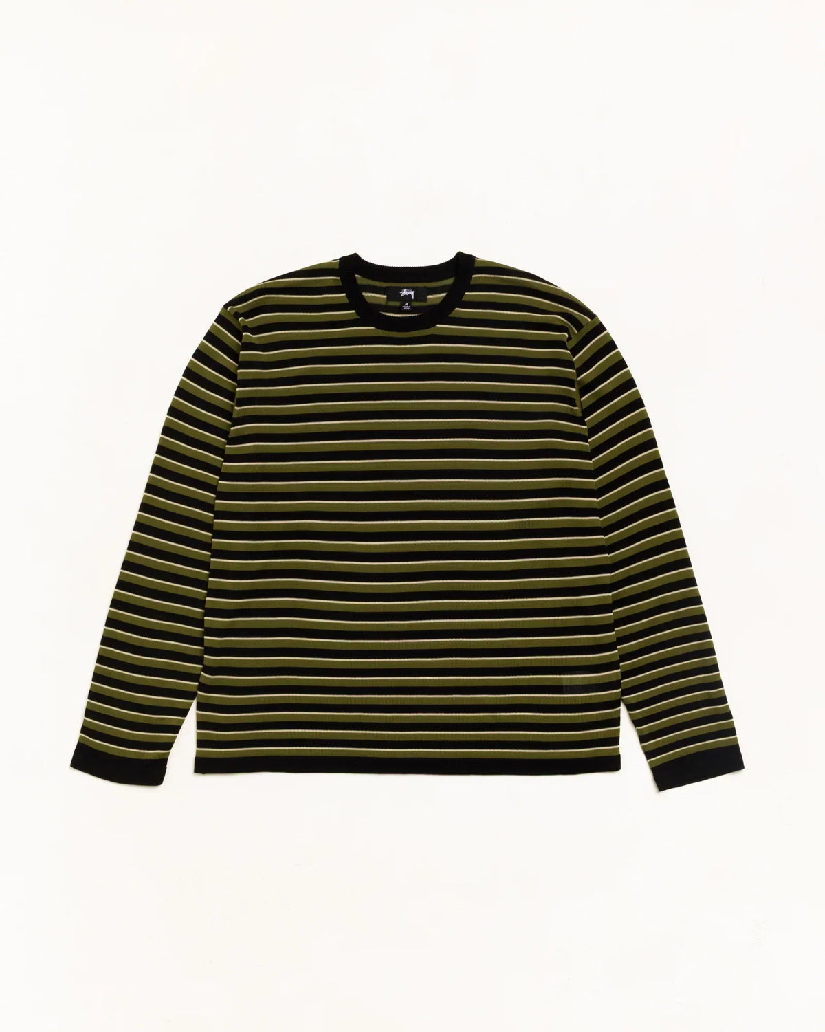 Stussy LIGHTWEIGHT STRIPE SWEATER BLACK