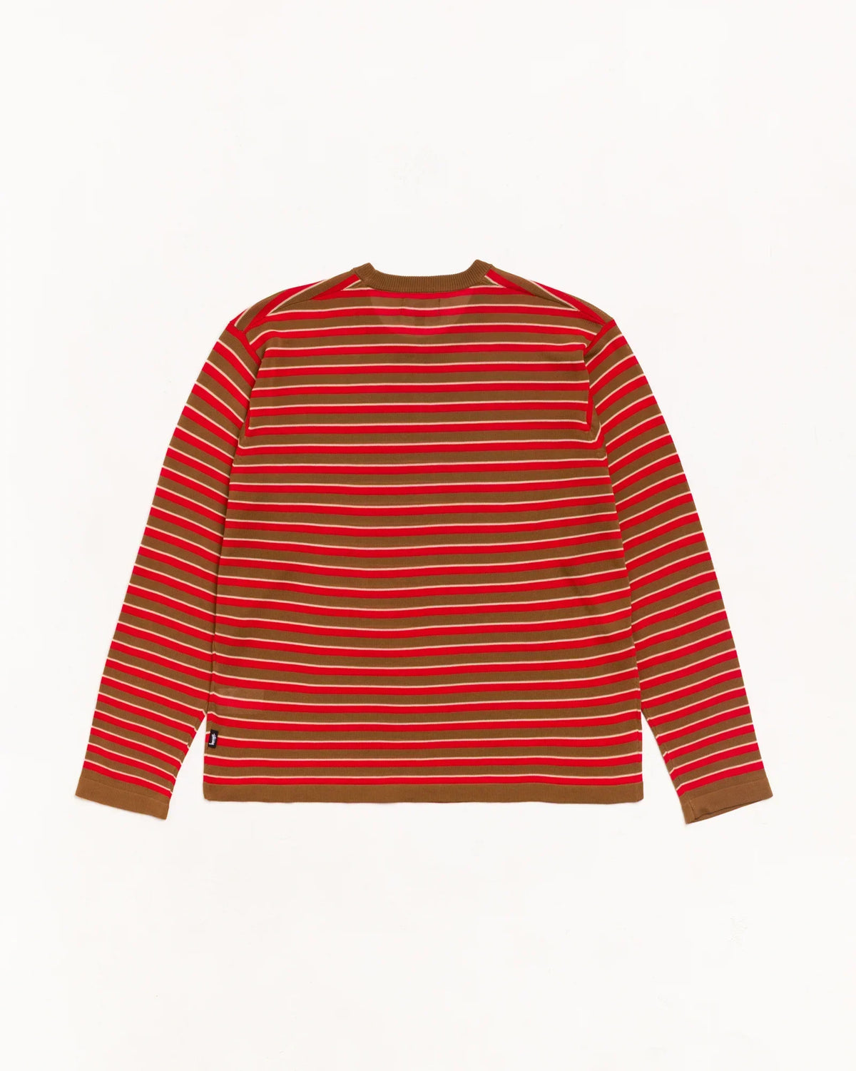 Stussy LIGHTWEIGHT STRIPE SWEATER RED