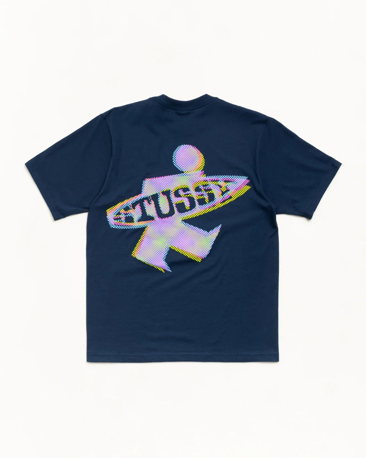 Stussy DOT SURF PUFF PRINT TEE NAVY