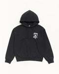 Stussy FRESH FOILS HOODIE GARMENT DYED FADED BLACK