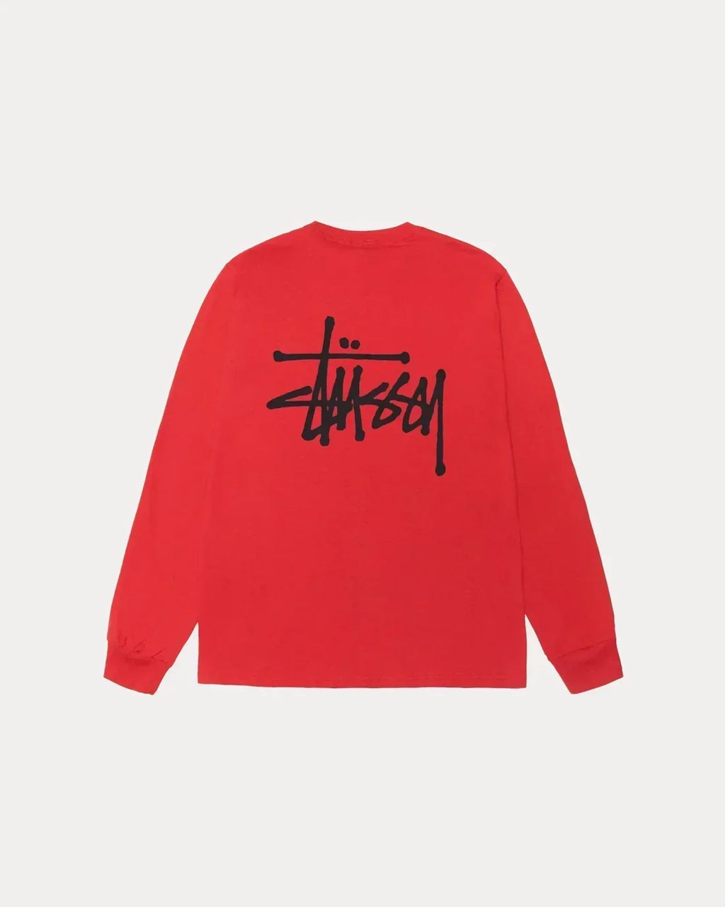 BASIC ST¨¹SSY LONG SLEEVE TEE RED