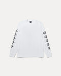 STUSSY SPEEDWAY LONG SLEEVE TEE WHITE