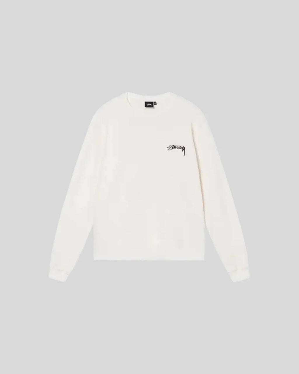 STUSSY LONG SLEEVE THERMAL WHITE